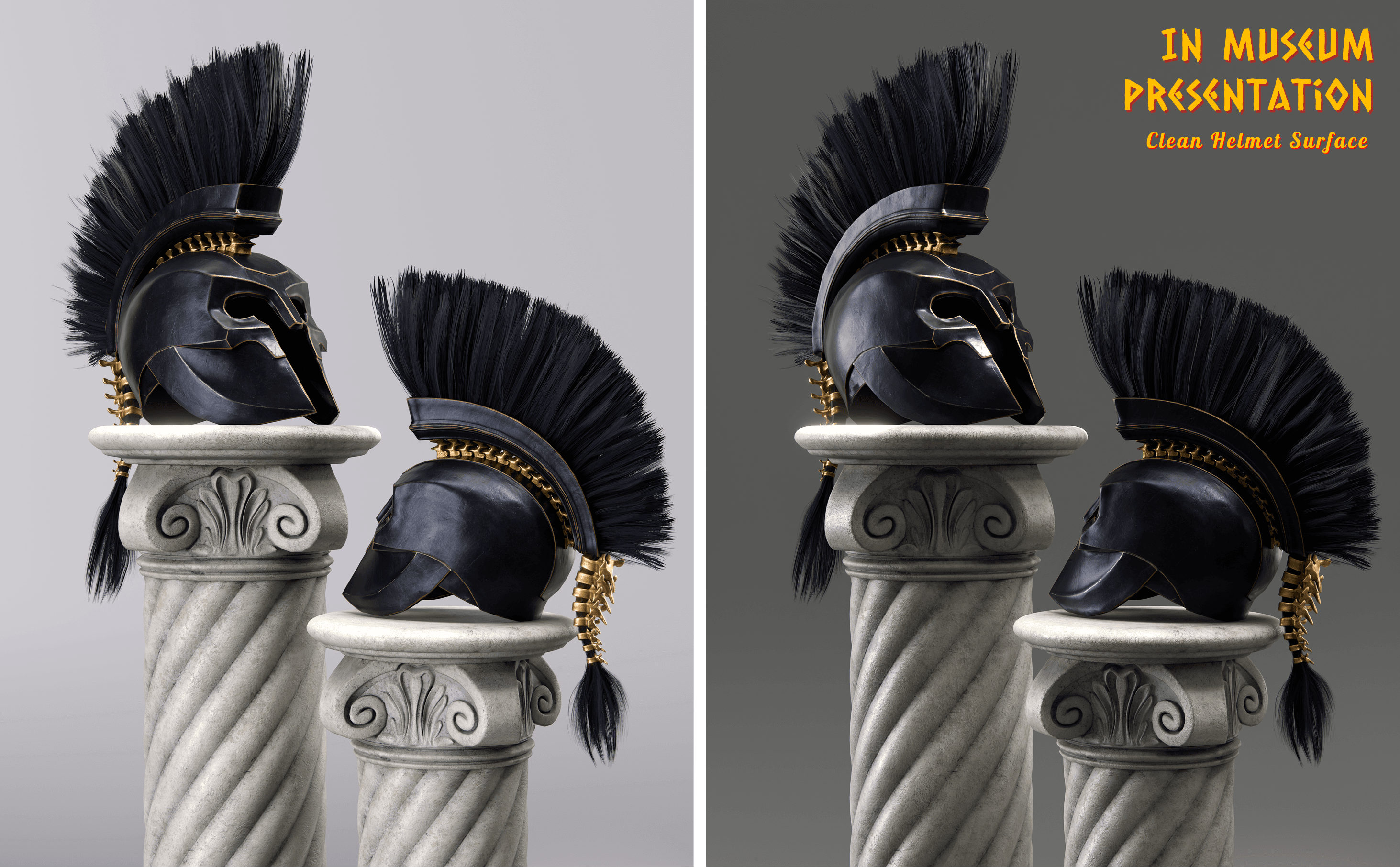 Odyssey Agamemnon Helmet - Game Ready 3D Asset