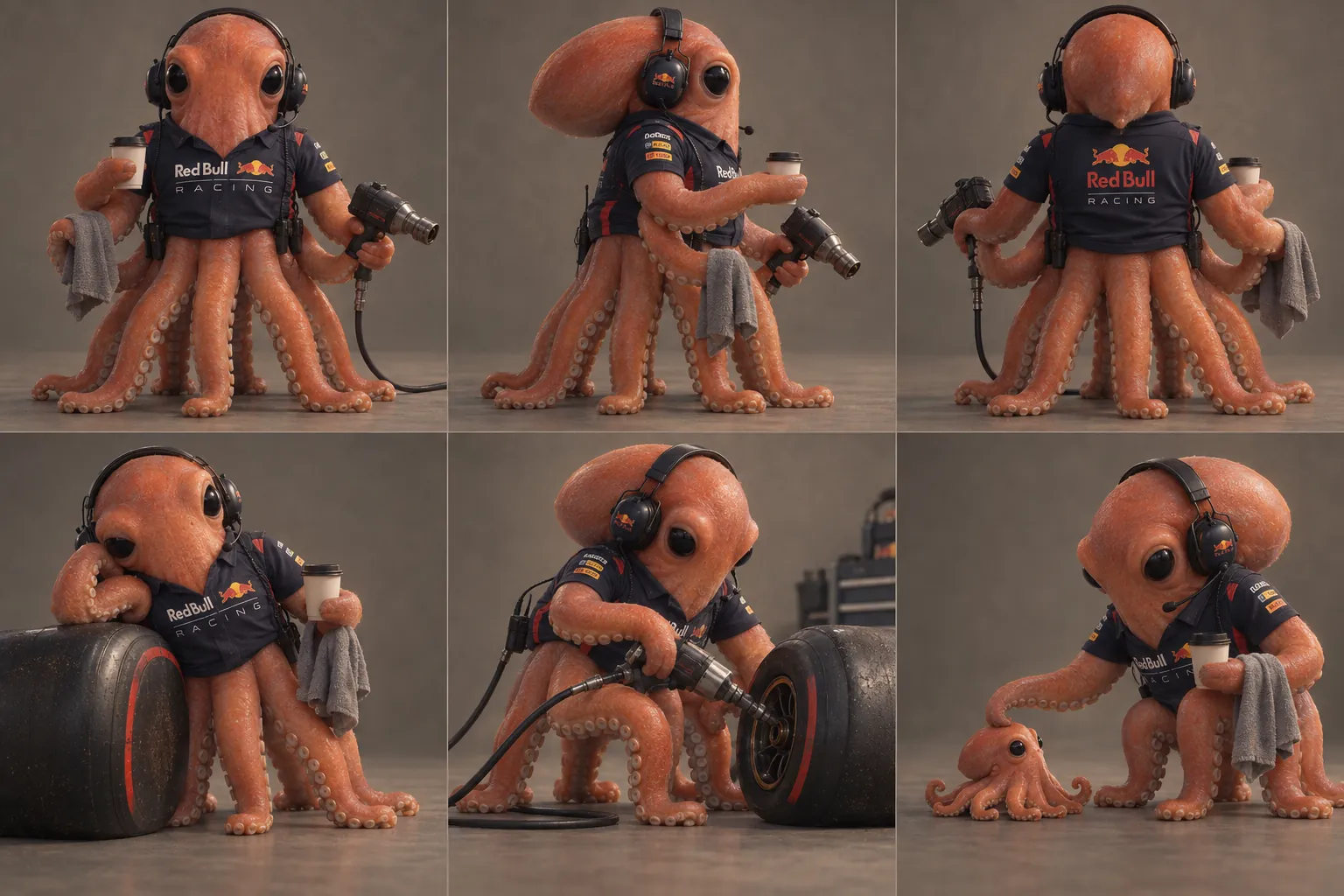Red Bull crew chief (giant octopus)