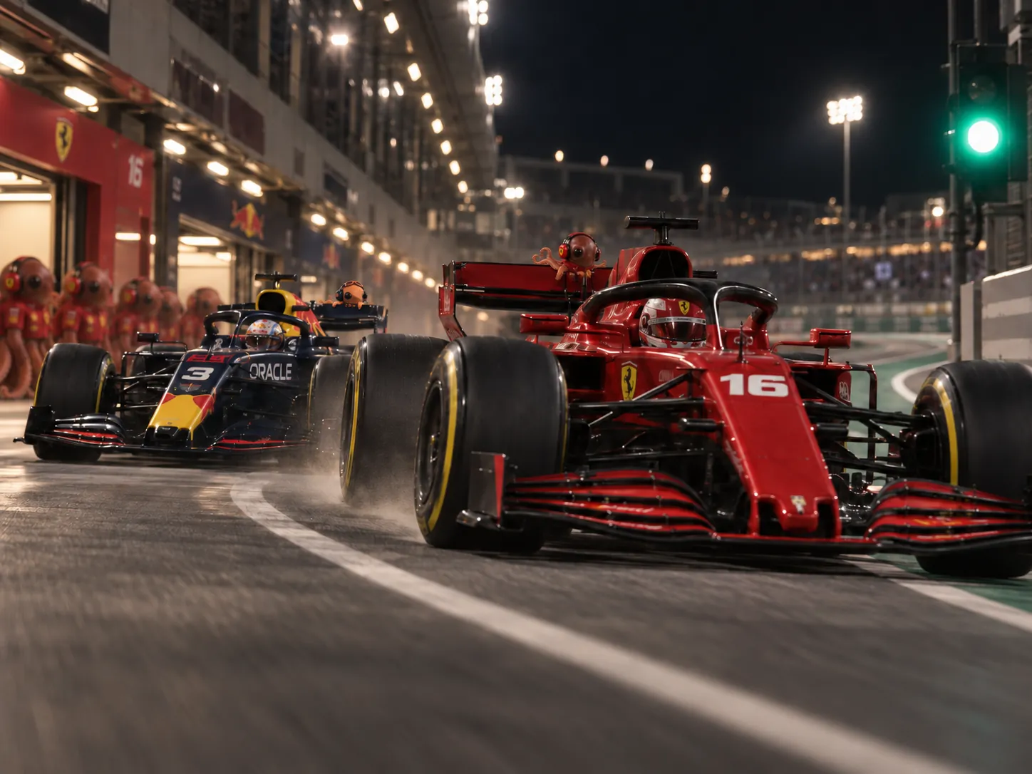 Pit exit — 1